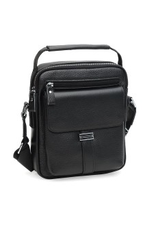 Мужская сумка с ручкой кожаная JZ SB-JZK18207bl-black