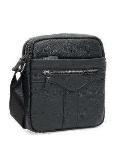 Мужская кожаная сумка через плечо JZ SB-JZK10187bl-black