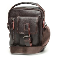 Мужская кожаная сумка JZ SB-JZK11827-brown