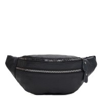 Сумка на пояс кожаная JZ SB-JZK1018bl-black