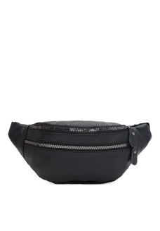 Сумка на пояс кожаная JZ SB-JZK1018bl-black