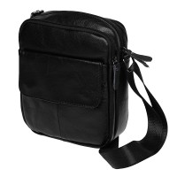 Мужская кожаная сумка JZ SB-JZK11031-black