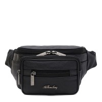 Сумка на пояс кожаная JZ SB-JZK1426f-black