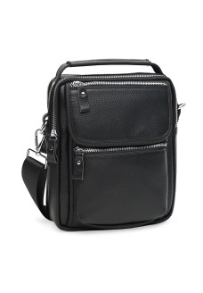 Мужская сумка кожаная с ручкой JZ SB-JZK18209bl-black