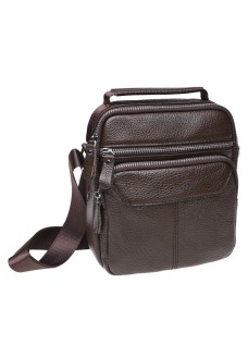 Мужская сумка с ручкой кожаная JZ SB-JZK13657-brown