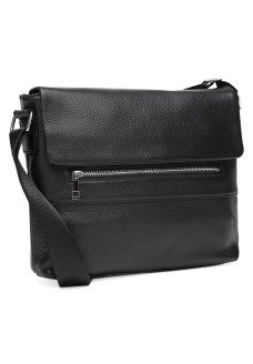 Мужская кожаная сумка горизонтальная JZ SB-JZK13530-black
