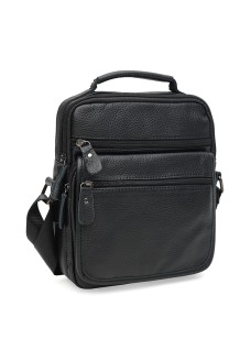 Чоловіча сумка з ручкою шкіряна JZ SB-JZK14141-black