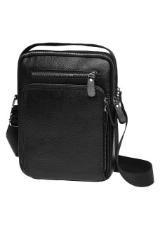 Мужская сумка с ручкой кожаная JZ SB-JZK15608-black