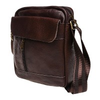 Мужская кожаная сумка JZ SB-JZK1112-brown