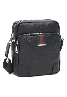 Чоловіча шкіряна сумка преміум якості JZ SB-JZK16615B-black