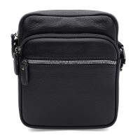 Мужская сумка кожаная JZ SB-JZK19803-1bl-black