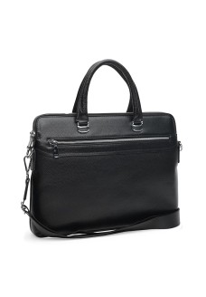 Сумка-портфель большая кожаная JZ SB-JZK117610-black