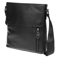 Мужская кожаная сумка Borsa Leather K17859-black