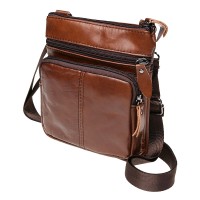 Мужская сумка кожаная JZ SB-JZK1701-brown