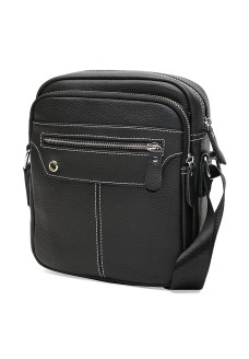 Мужская кожаная сумка JZ SB-JZK12221-black