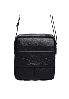 Мужская кожаная сумка через плечо JZ SB-JZK15206-black