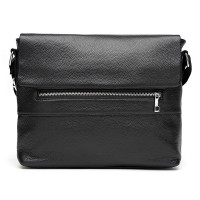 Мужская кожаная сумка горизонтальная JZ SB-JZK13530-black