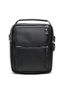 Мужская сумка кожаная с ручкой JZ SB-JZK18209bl-black