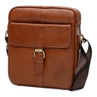 Мужская кожаная сумка JZ SB-JZK15210-brown