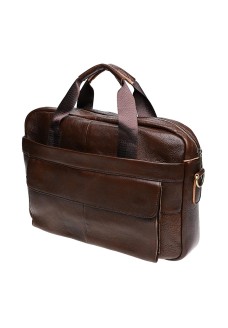 Мужская кожаная сумка JZ SB-JZ1t9036-brown