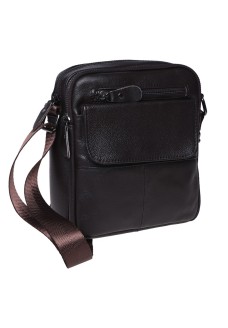 Мужская кожаная сумка на два отделения JZ SB-JZ100316-brown