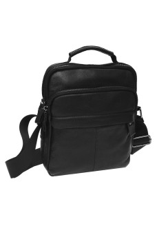 Мужская кожаная сумка с ручкой JZ SB-JZK18853-black