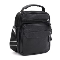 Мужская сумка кожаная JZ SB-JZK1523bl-black