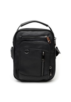 Мужская сумка с ручкой кожаная JZ SB-JZK16024bl-black