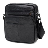 Мужская кожаная сумка через плечо JZ SB-JZK1230bl-black