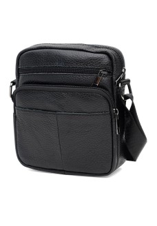 Мужская кожаная сумка через плечо JZ SB-JZK1230bl-black