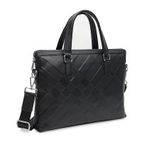 Сумка-портфель чоловіча шкіряна JZ SB-JZK12020-36bl-чорна