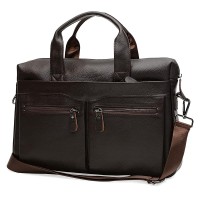 Мужская кожаная сумка JZ SB-JZK18612-brown