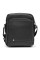 Мужская кожаная сумка премиум качества JZ SB-JZK16207-black с регулируемым ремнем через плечо