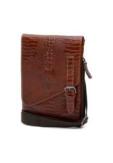 Мужская сумка кожаная JZ SB-JZK12020br-brown