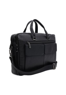 Мужская сумка кожаная JZ SB-JZK166457bl-black