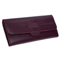 Женский кошелёк кожаный JZ SB-JZv1chn-pc-vv-burgundy