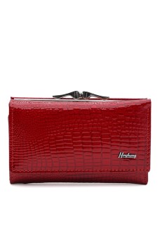 Женский кошелёк кожаный JZ SB-JZK1ae214r-red