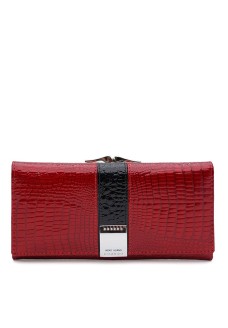 Женский кошелёк кожаный JZ SB-JZK1AE207-1r-red