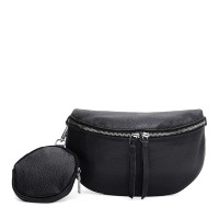 Женская сумка кожаная JZ SB-JZK15-5813bl-black