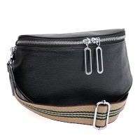 Женская сумка кожаная JZ SB-JZK12228bl-black