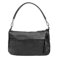 Женская сумка кожаная с ручкой JZ SB-JZ1t840-black
