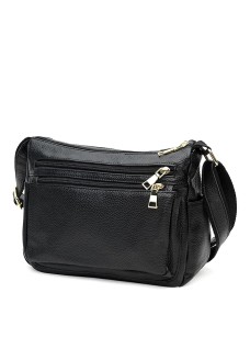 Женская сумка кожаная JZ SB-JZK16008bl-black