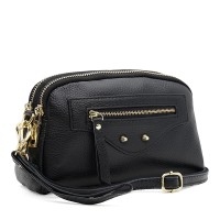 Женская сумка кожаная JZ SB-JZK11670bl-black