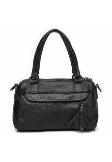 Женская сумка кожаная с ручками JZ SB-JZk14007-black