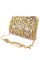 Стильний жіночий клатч зі стразами Sana pari NXS-777 GOLD 17,4х11,5х4,8см золотистий