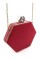Оригинальный женский клатч-шкатулка со стразами Sana pari N00611-2 RED 17,5х15,2х4,5см красный