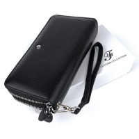 Гаманець - клатч для чоловіків зі шкіри Salfeite F-39-3 (JZ6771) чорний