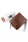 Мужской кожаный кошелек для автодокументов WEDIS W-HD-538-2 (JZ6791) коричневый