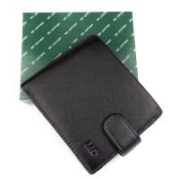 Гаманець зі шкіри із затискачем для грошей MD Leather MD-22-089 (JZ6724) чорний