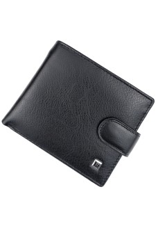 Чоловічий портмоне зі шкіри із затискачем для грошей Horton H-M13-1 (JZ6767) чорний